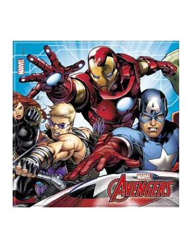 Needion - Mighty Avengers Temalı Kağıt Peçete 33X33 Cm (20 Adet)