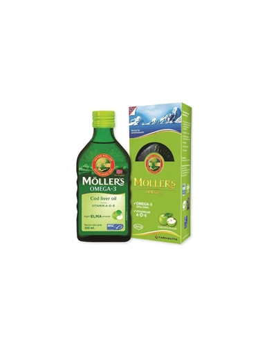 Needion - Möller's Omega 3 Doğal Elma Aromalı Balık Yağı Şurubu 250 ml