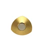 Needion - Narin Star Gold Mat 12 Adet Çay Tabağı Altın Dekorlu Tabak A74526 Renkli