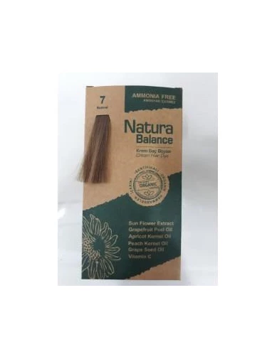 Needion - Natura Balance Krem Saç Boyası 7 Kumral