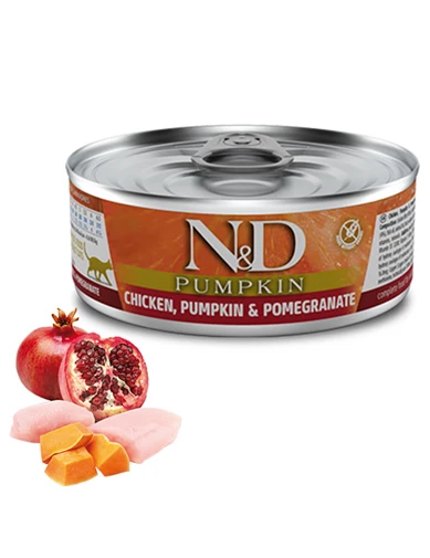 Needion - N&D Pumpkin Balkabaklı Tavuklu Narlı Yetişkin Kedi Konservesi