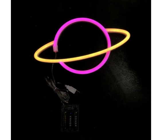 Needion - Neon Işıklı Galaksi Masa Gece Lambası