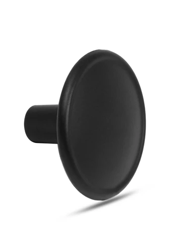 Needion - Nobel Düğme Kulp Daire Çekmece Dolap Kapak Kulpu Kulbu Metal Siyah (4 ADET)