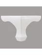 Needion - Nobel Mobilya Kanepe Masa Sehpa Puf Ayağı 10 cm Beyaz Baza Ayak (4 ADET)