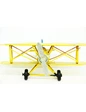 Needion - Nostaljik Vintage Tarz Dekoratif Metal Çift Kanatlı Savaş Uçağı (sarı)