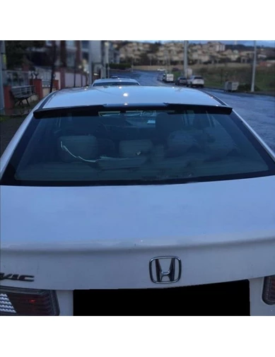 Needion - Oled Garaj Honda Civic FB7 Cam Üstü Spoiler Yay Yarasa Model Piano Black