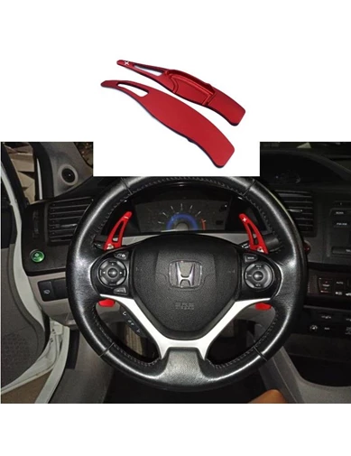 Needion - Oled Garaj Honda Civic Fb7 F1 Vites Kulakçık Pedal Shıft Paddel Shift Kırmızı 2012-2015