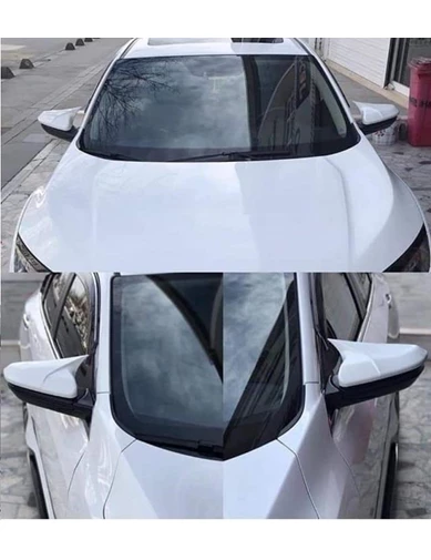 Needion - Oled Garaj Honda Civic Fc Yarasa Batman Model Beyaz Boyalı Ayna Kapağı