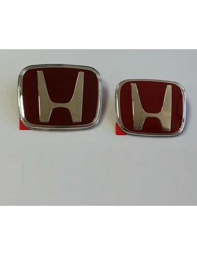 Needion - Oled Garaj Honda Civic Fc5 Kırmızı Honda Ön Arka Logo Takım