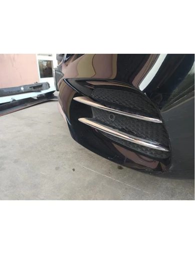 Needion - Oled Garaj Mercedes Benz W205 Sis Kaşı 4 Parça (Krom) 2015 - 2018