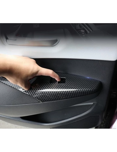 Needion - Oled Garaj Toyota Corolla Kapı Kolu Kolçak Kaplama - Karbon (2019+)