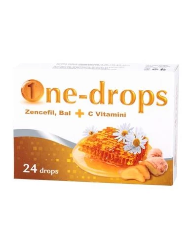 Needion - One Drops Zencefil, Bal + C Vitamini 24 Pastil