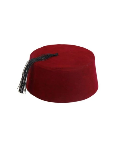 Needion - Osmanlı Erkek Bordo Fesi - Klasik Başlık Şapka