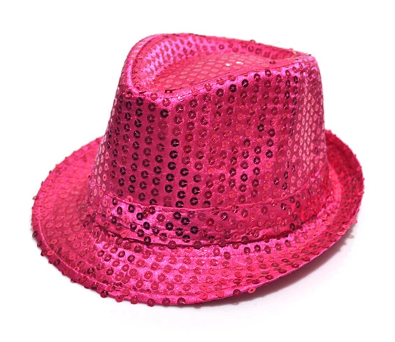 Needion - Payetli Çocuk Şapkası Fuşya Renk