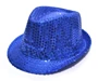 Needion - Payetli Çocuk Şapkası Mavi Renk