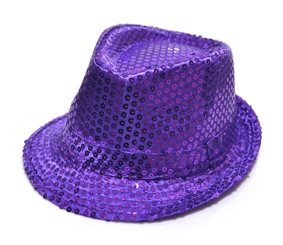 Needion - Payetli Çocuk Şapkası Mor Renk