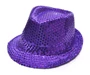 Needion - Payetli Çocuk Şapkası Mor Renk