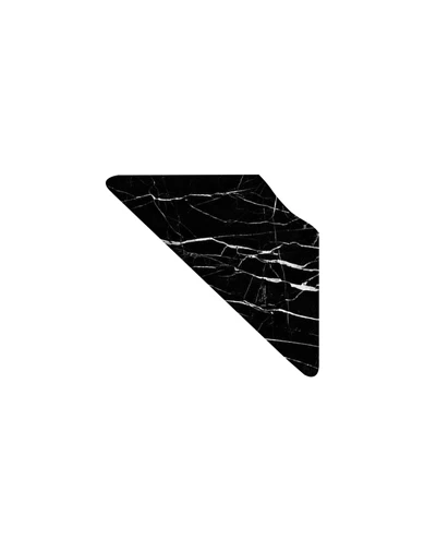 Needion - Perun Mermer Tepsi 30.5 x 28.5 Siyah
