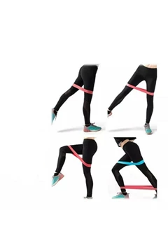 Needion - Pilates Squat Aerobik Spor Egzersiz Direnç Lastiği 5 Li Paket