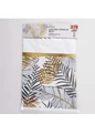Needion - Plastik Masa Örtüsü Altın Simli Yapraklar 120x180 Cm