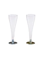 Needion - Plastik Şampanya Bardağı (Şampanya Kadehi) (8 Adet) Gümüş