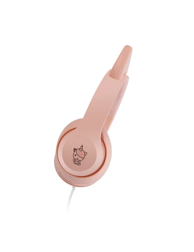 Needion - Polosmart FS56 Kedi Figürlü Kablolu Mikrofonlu Kulaküstü Kulaklık Pembe