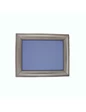 Needion - Polyester Kapı Süsü Çerçevesi Ortası Boş Gümüş Kasa 33X42 CM Mavi