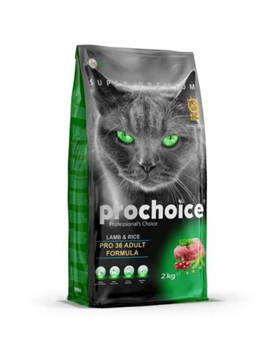 Needion - Pro Choice Pro 36 Lamb & Rice Kuzu Pirinçli Yetişkin Kedi Maması 2 Kg