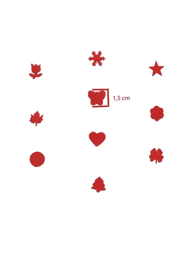 Needion - RedApple Şekilli Küçük Boy Delgeç/Şekilgeç 1,5 cm Lale