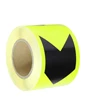 Needion - Reflektörlü Reflektif Fosforlu Şerit Bant Sarı-Siyah İkaz Bandı 5 cm 1 Metre
