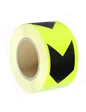 Needion - Reflektörlü Reflektif Fosforlu Şerit Bant Sarı-Siyah Reflekte İkaz Bandı 5 cm 1 Metre
