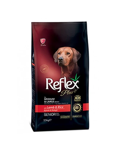 Needion - Reflex Plus Kuzulu Orta ve Büyük Irk Yaşlı Köpek Maması 15 Kg