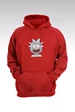Needion - Rick And Morty 222 Kırmızı Kapşonlu Sweatshirt - Hoodie XS
