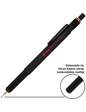 Needion - Rotring İki Fonksiyonlu Kalem 800 Plus + 0.7 Mm Siyah 1900182