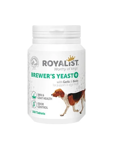 Needion - Royalist Brewers Yeast Köpekler İçin Deri Tüy Sağlığı ve Koku Giderici Tablet 150 Adet