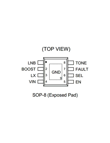 Needion - RT5047A, RT5047B, RT 5047, RT5047GSP, RT5047BFGSP, RT5047AGSP, LNB Voltage Regulator IC 1 Output 8-SOP