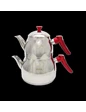 Needion - Safir Büyük Boy Kırmızı Saplı Çaydanlık Renkli