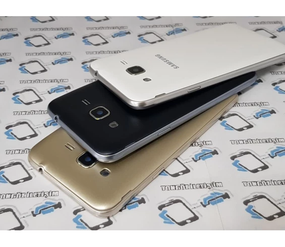 Needion - Samsung Galaxy J3 J300 Kasa Kasa Arka Pil Batarya Kapağı Beyaz