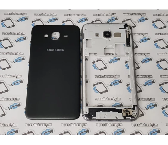 Needion - Samsung Galaxy J7 J700 Kasa Arka Pil Batarya Kapağı Siyah