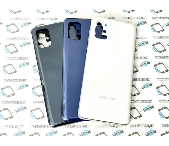 Needion - Samsung Galaxy M51 Orijinal KASA Arka Pil Batarya Kapağı Beyaz