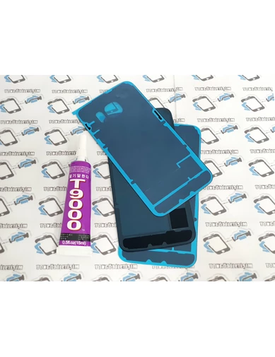 Needion - Samsung Galaxy S6 Arka Pil Kapağı+B-7000 YAPIŞTIRICI