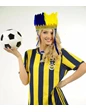 Needion - Sarı Lacivert Fenerbahçe Taraftar Tüylü Saç Bandı