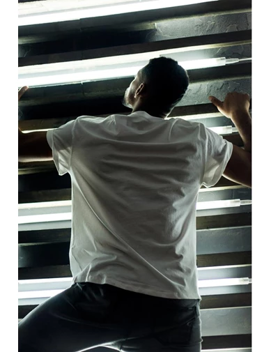 Needion - Scarface 150 Beyaz Erkek Oversize Tshirt - Tişört