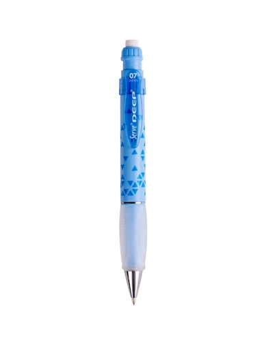 Needion - Serve Deep Renkli Üçgen Baskılar Uçlu Kalem Gök Mavi