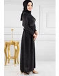 Needion - Simli Kiloş Elbise Siyah 20004-07 36