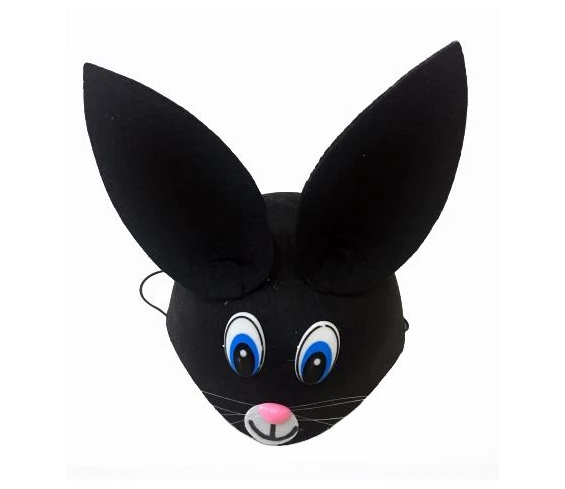 Needion - Siyah Kulaklı Çocuk Tavşan Şapkası