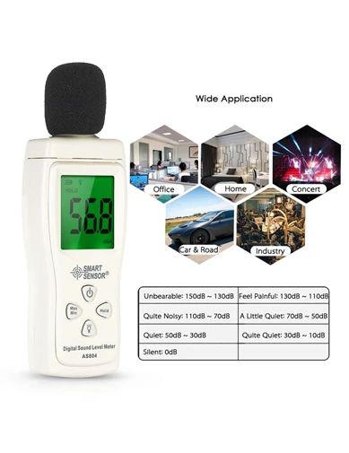 Needion - Smart Sensor AS 804 Dijital Ses ve Gürültü Ölçer
