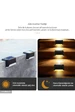 Needion - Solar Güneş Enerjili Köşebent  Merdiven Veranda Bahçe Led Lamba 4 Lü Set