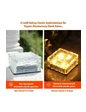 Needion - Solar Güzeş Enerjili Buz Cam Zemin Dekoratif Bahçe Aydınlatma 4 Led Li Kristal (1 Adet )