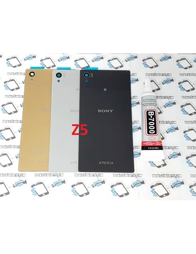 Needion - Sony Xperia Z5 Arka Pil Kapağı +B-7000 Yapıştırıcı